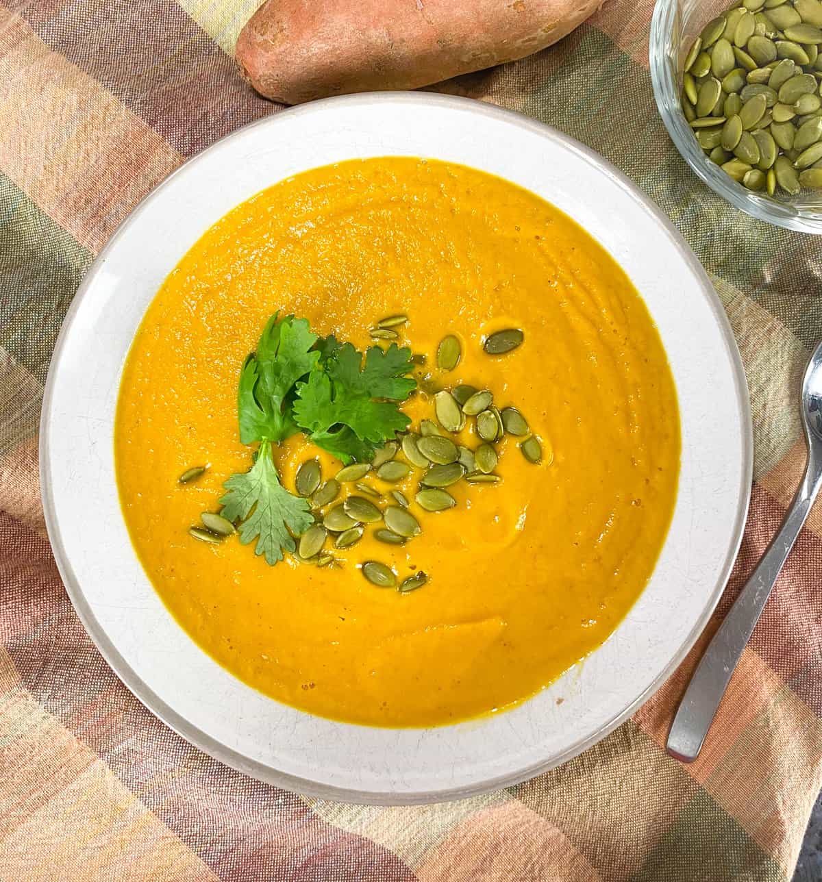 Quick & Easy Instant Pot Sweet Potato Carrot Ginger Soup (30 Mins!)